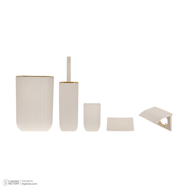 ست سرویس بهداشتی 6 تکه همارا مدل ست سطل وفرچه هومارا