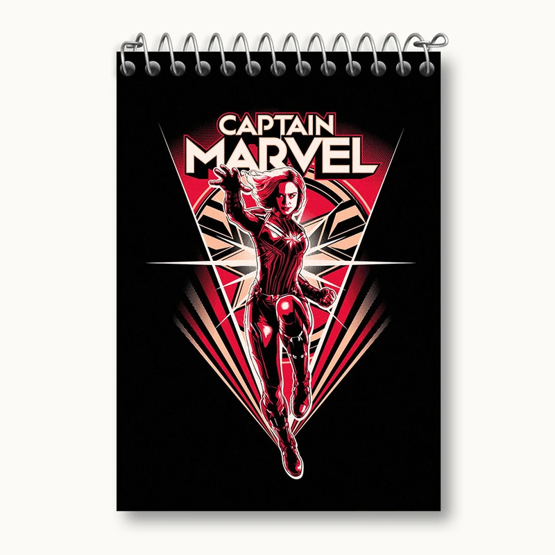 دفتر یادداشت 50 برگ خندالو طرح کاپیتان مارول (Marvel) کد N5723