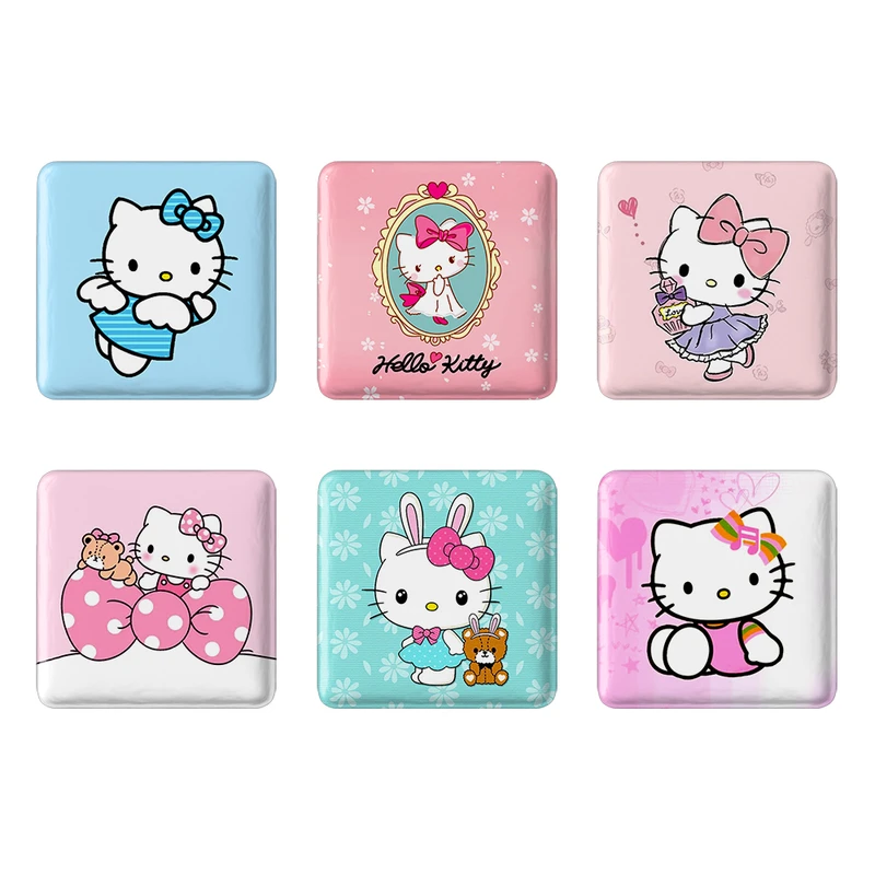 مگنت خندالو طرح هلو کیتی Hello Kitty کد 1562A مجموعه 6 عددی