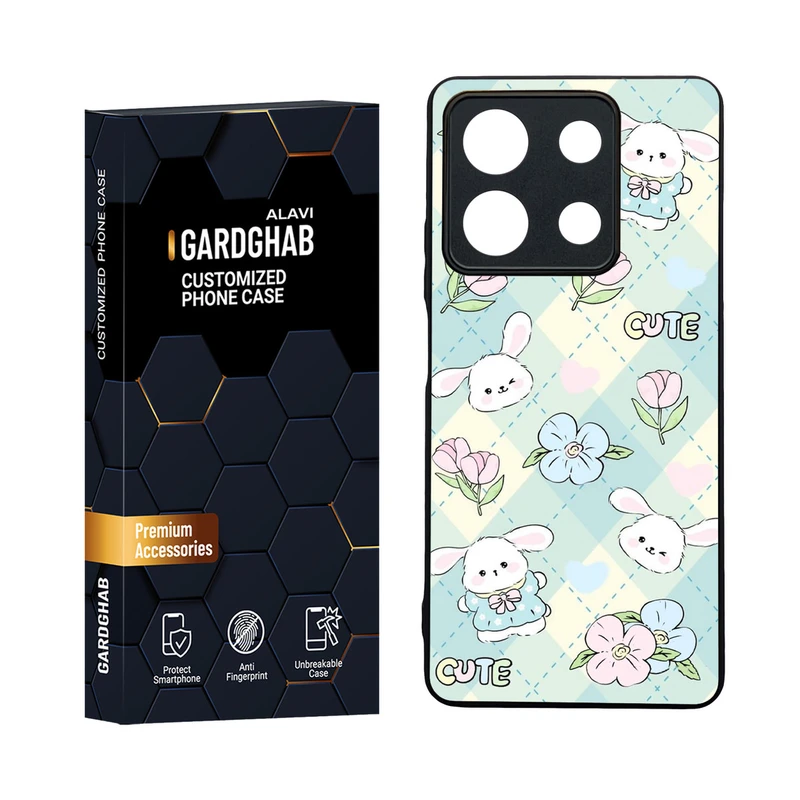 کاور گارد قاب مدل دورژله ای فانتزی مناسب برای گوشی موبایل شیائومی Redmi Note 13 5G