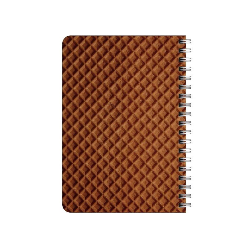 دفترچه یادداشت بامبیلیپ مدل چوبی طرح پترن بیسکوییتی کد 5539205