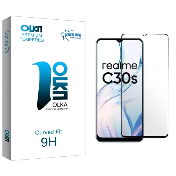 محافظ صفحه نمایش شیشه ای کولینگ مدل Olka مناسب برای گوشی موبایل ریلمی C30s
