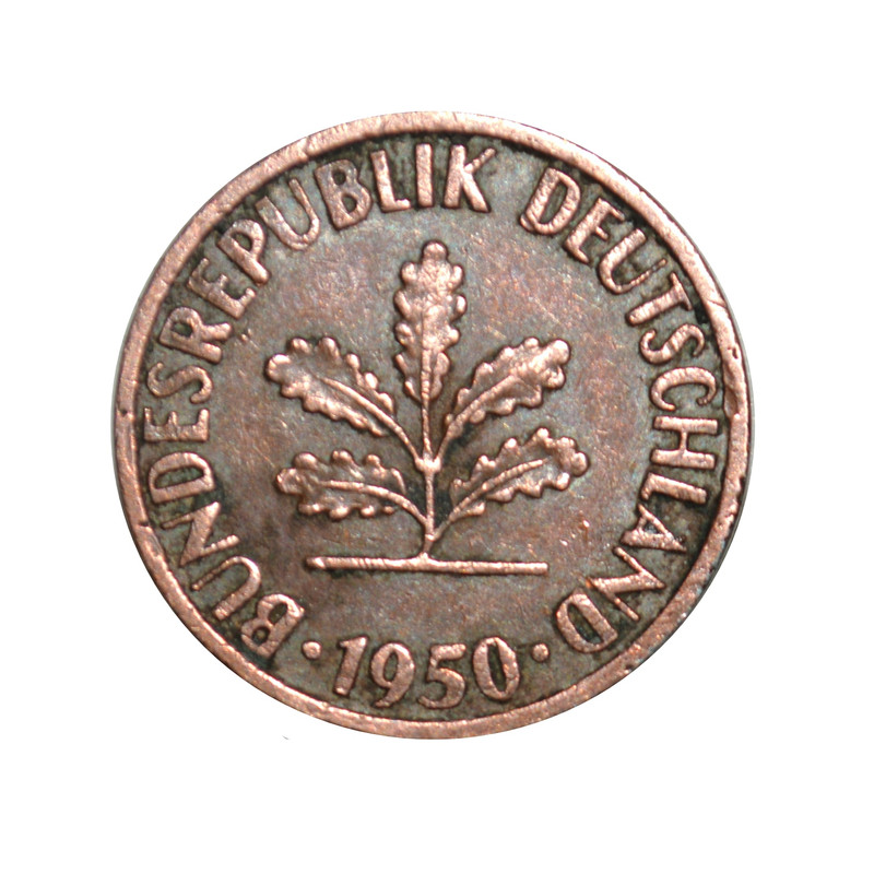 سکه تزیینی طرح کشور آلمان فدرال مدل یک فلینگ 1950