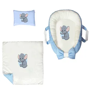 سرویس خواب سه تکه نوزاد ناریکو مدل گارد محافظ دار طرح فیل کد 098