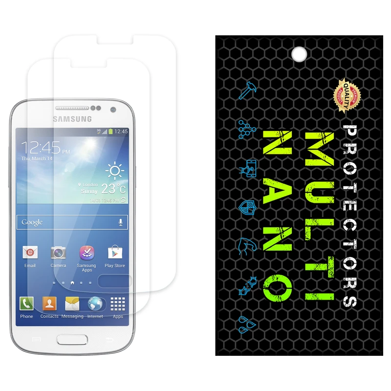 محافظ صفحه نمایش شفاف مولتی نانو مدل X-S2N مناسب برای گوشی موبایل سامسونگ Galaxy S4 Mini بسته دو عددی