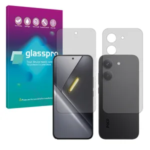 Glass Pro Hydrogel model Transparent Screen Protector for Xiaomi Poco X8 Pro mobile phone along with the back protector
