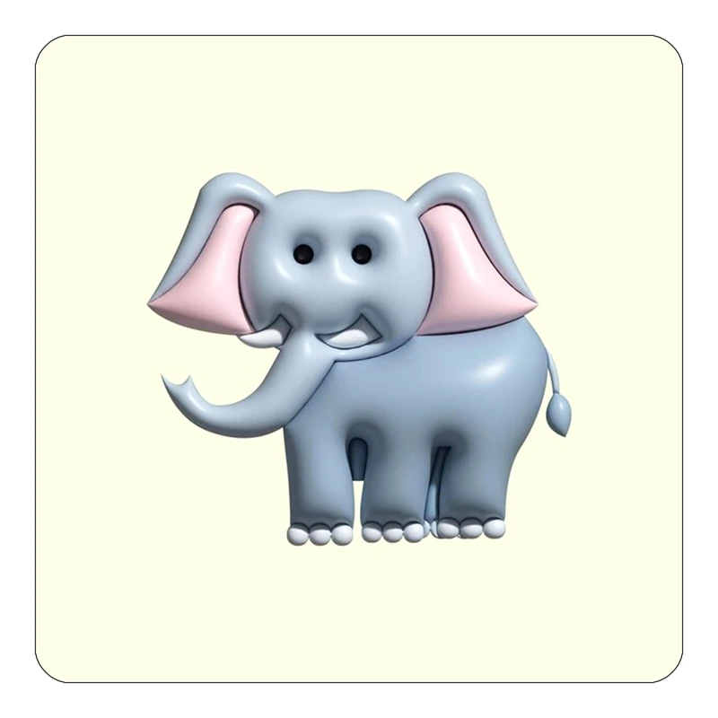 مگنت کاکتی طرح حیوانات کارتونی مدل mp27234