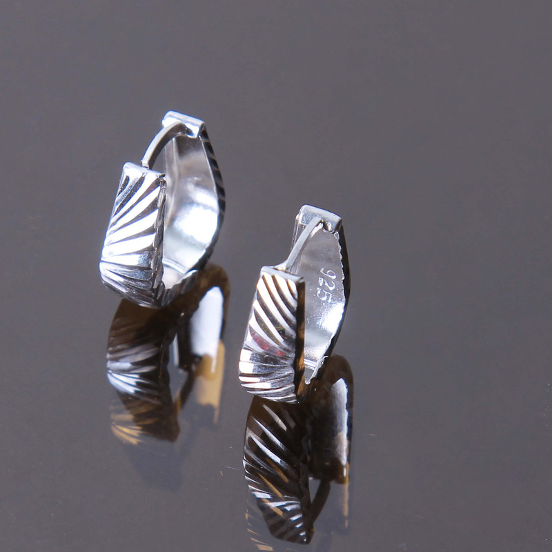 گوشواره نقره زنانه بازرگانی میلادی کد GZN_203