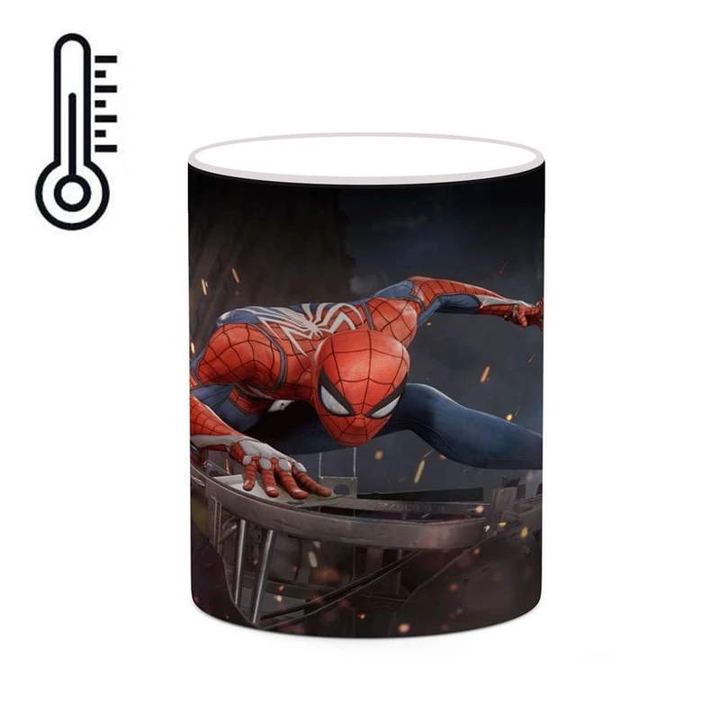 ماگ حرارتی کاکتی مدل کارتون Spider Man کد mgh23164