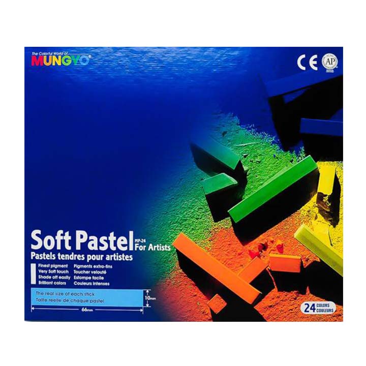 پاستیل گچی 24 رنگ  مدل soft pastel کد9044789