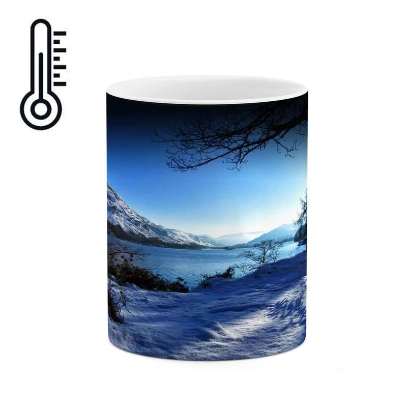 ماگ حرارتی کاکتی مدل منظره برفی کد mgh15051