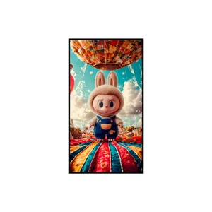 تابلو بکلیت طرح لبوبو مدل Bpe1501 فریم مشکی