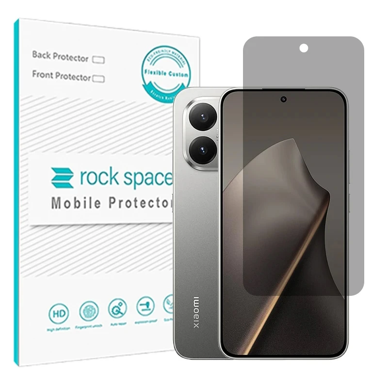 محافظ صفحه نمایش حریم شخصی راک اسپیس مدل هیدروژلی مناسب برای گوشی موبایل سامسونگ Galaxy S25 FE
