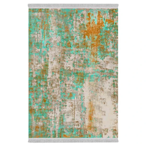 فرش پارچه‌ای دفه مدل فرشینه طرح مدرن کد 495