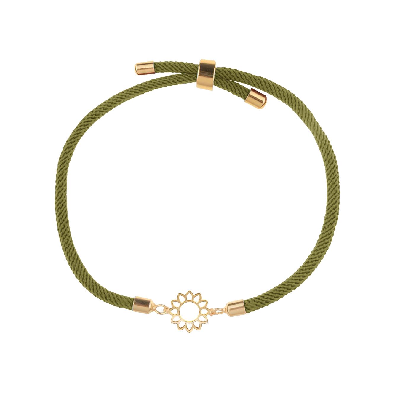 دستبند طلا 18 عیار زنانه مدوپد مدل گل کد D31-10458