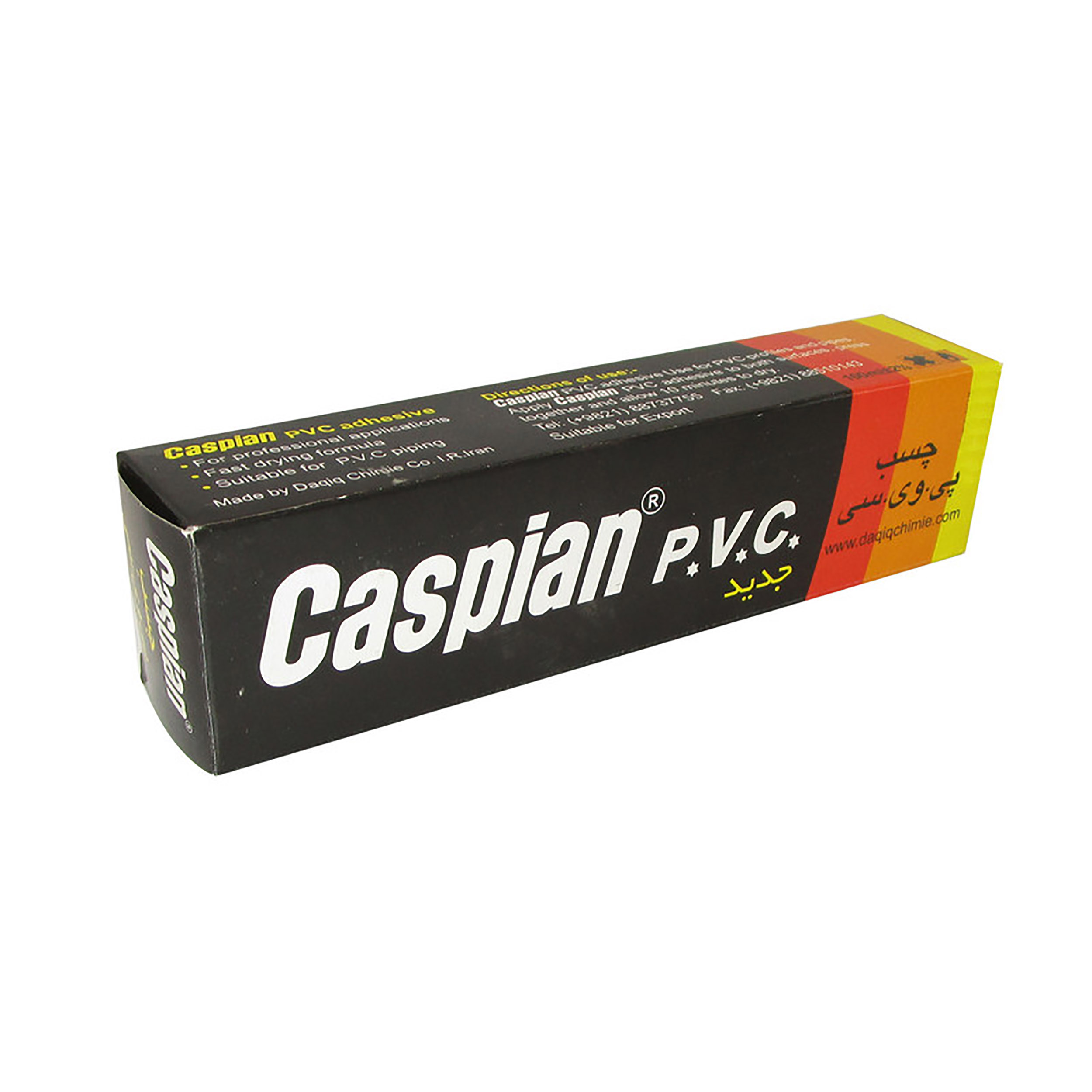 چسب پی وی سی کاسپین مدل NEW_100 حجم 100 میلی لیتر مجموعه 5 عددی