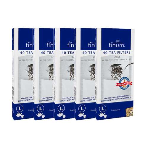 فیلتر چای و دمنوش فینوم مدل L پنج بسته 40 عددی
