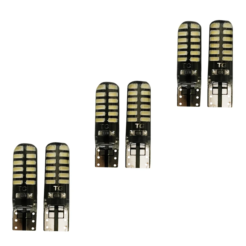 لامپ خودرو مدل 24SMD T10 مجموعه 6 عددی 