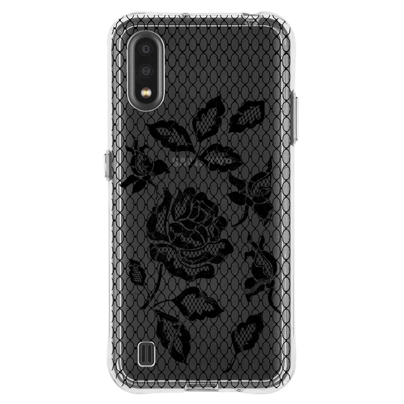 کاور مگافون طرح گل مدل C43-B مناسب برای گوشی موبایل سامسونگ Galaxy A01 