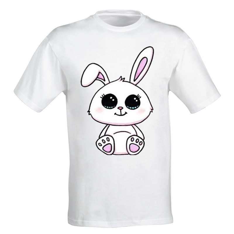 تی شرت آستین کوتاه دخترانه طرح خرگوش کد 100
