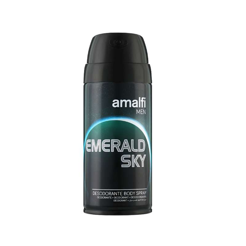 اسپری بدن مردانه آمالفی مدل Emerald Sky حجم 150 میلی لیتر اسپری بدن مردانه آمالفی مدل Emerald Sky حجم 150 میلی لیتر