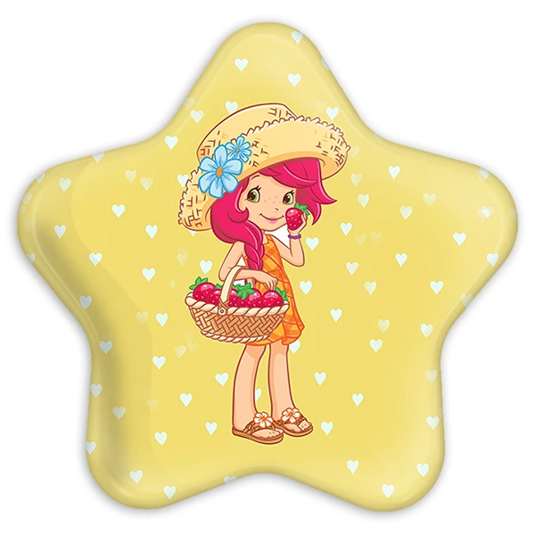 پیکسل خندالو طرح دختر توت فرنگی مدل ستاره ای کد 1620