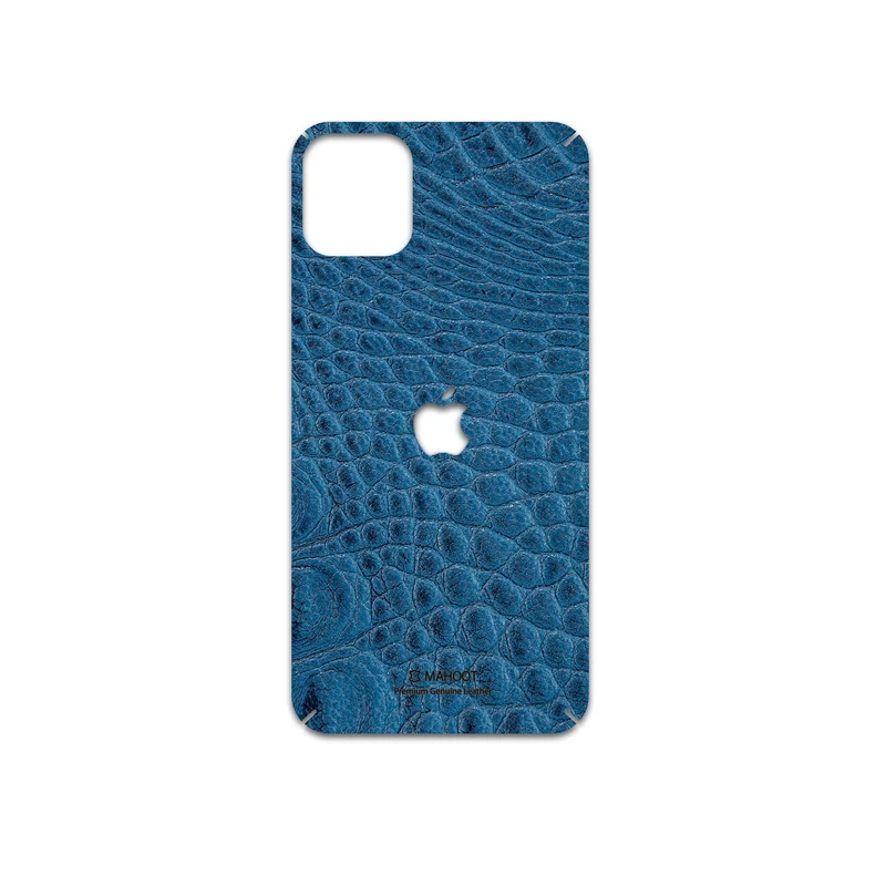 برچسب پوششی ماهوت مدل Blue-Crocodile-Leather مناسب برای گوشی موبایل اپل iPhone 11