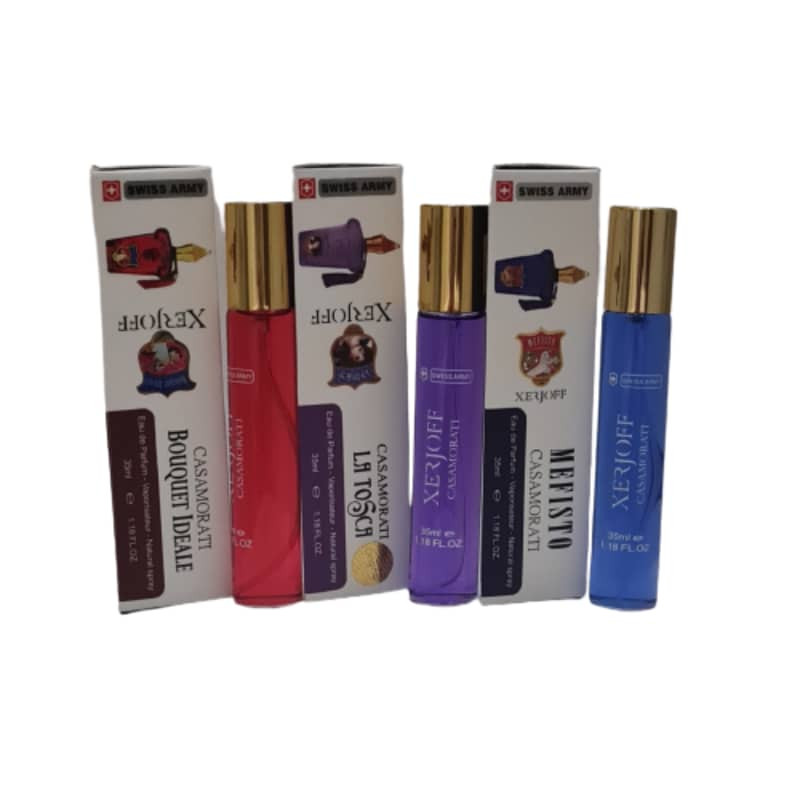 عطر جیبی سوئیس آرمی مدل کازاموراتی حجم 35 میلی لیتر مجموعه 3 عددی عطر جیبی سوئیس آرمی مدل کازاموراتی حجم 35 میلی لیتر مجموعه 3 عددی