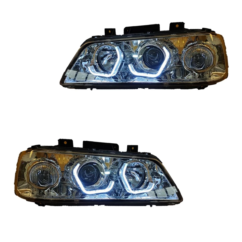 چراغ جلو خودرو گروه پژوهش صنعت مدرن مدل 3D-I8-W مناسب برای پژو 405 SLX بسته دو عددی