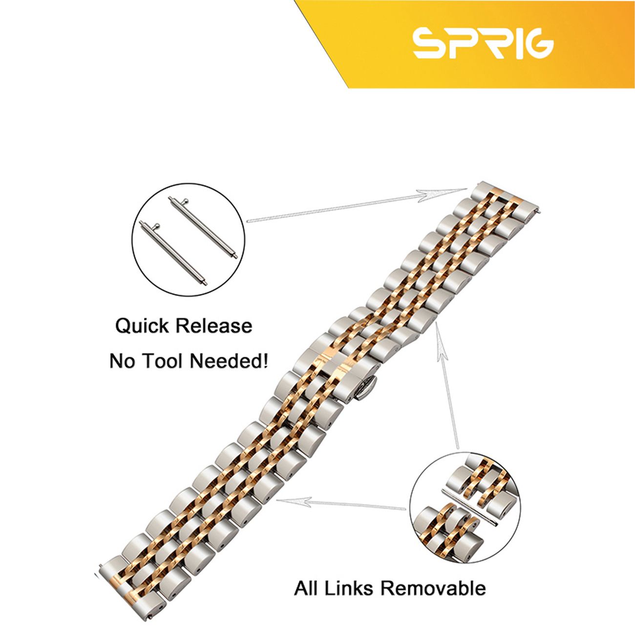 بند اسپریگ مدل 7Bid SLV مناسب برای ساعت هوشمند آمیزفیت GTS / GTS 2 / GTS 2 mini -  - 7