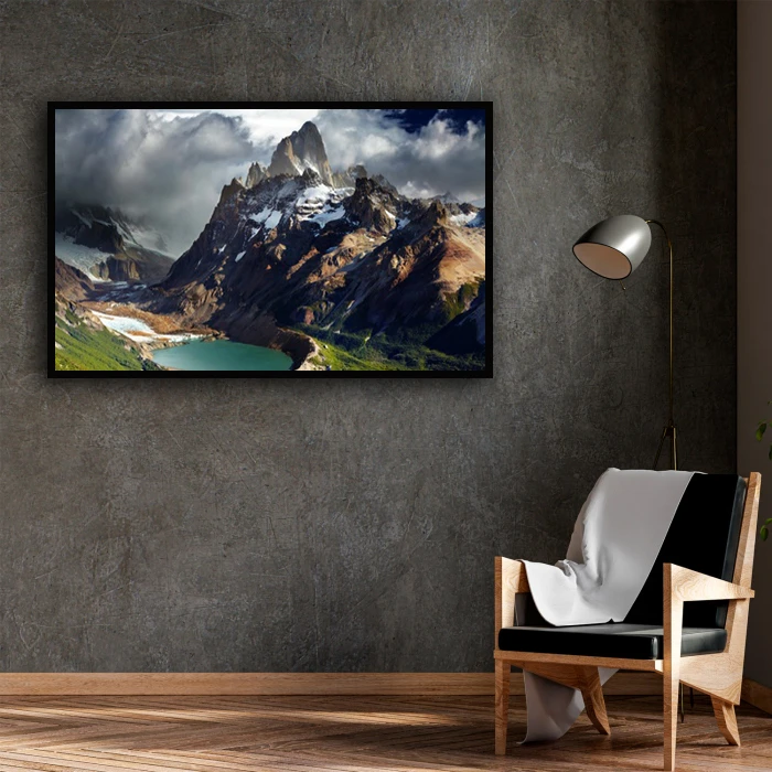 تابلو نوری بکلیت طرح طبیعت کوهستانی مدل B-D1488