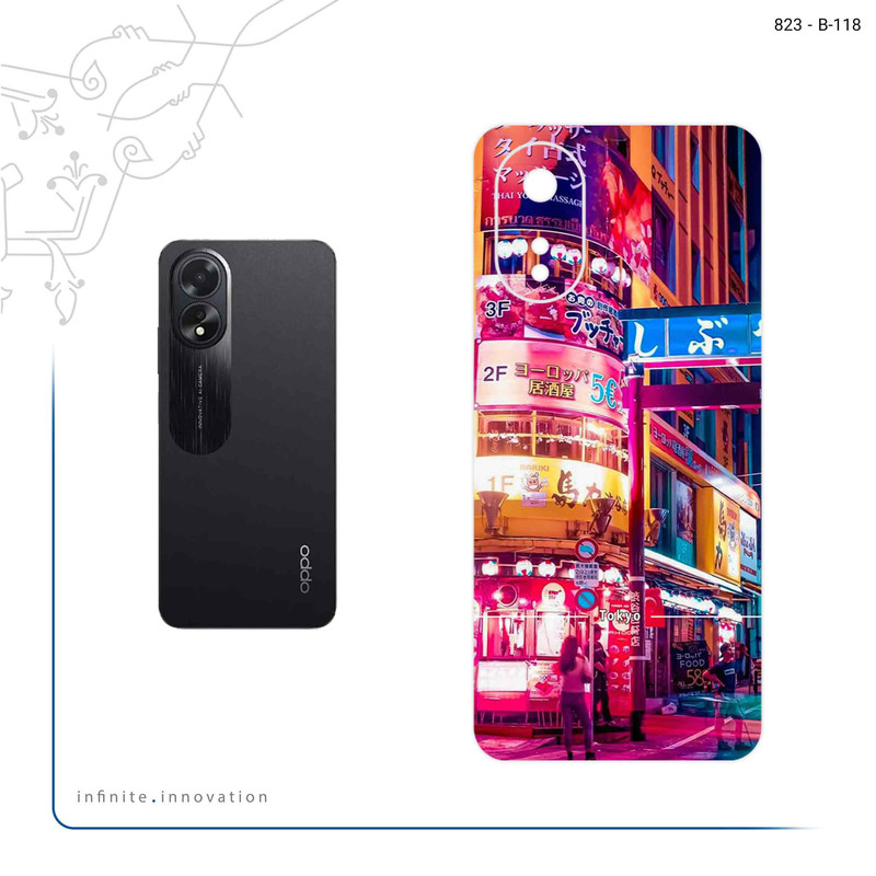 برچسب پوششی ماهوت مدل Tokyo City مناسب برای گوشی موبایل اپو A38