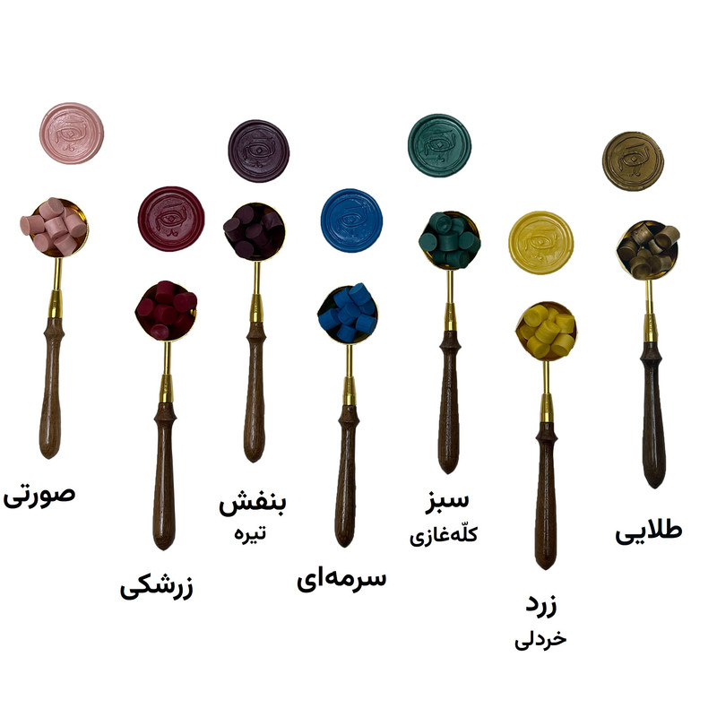 مهر و موم نشان مدل گل رز مجموعه 4 عددی