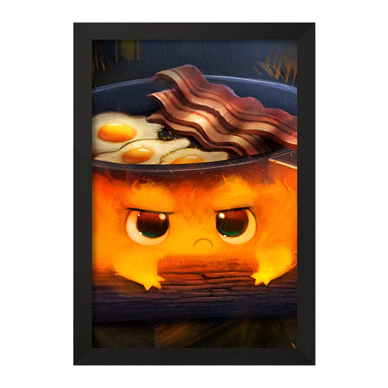 تابلو خندالو مدل کالسیفر انیمه قلعه متحرک هاول کد F9357