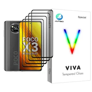 Junbo Viva Glass MIX004 Screen Protector For Xiaomi Poco X3 Pack Of 4