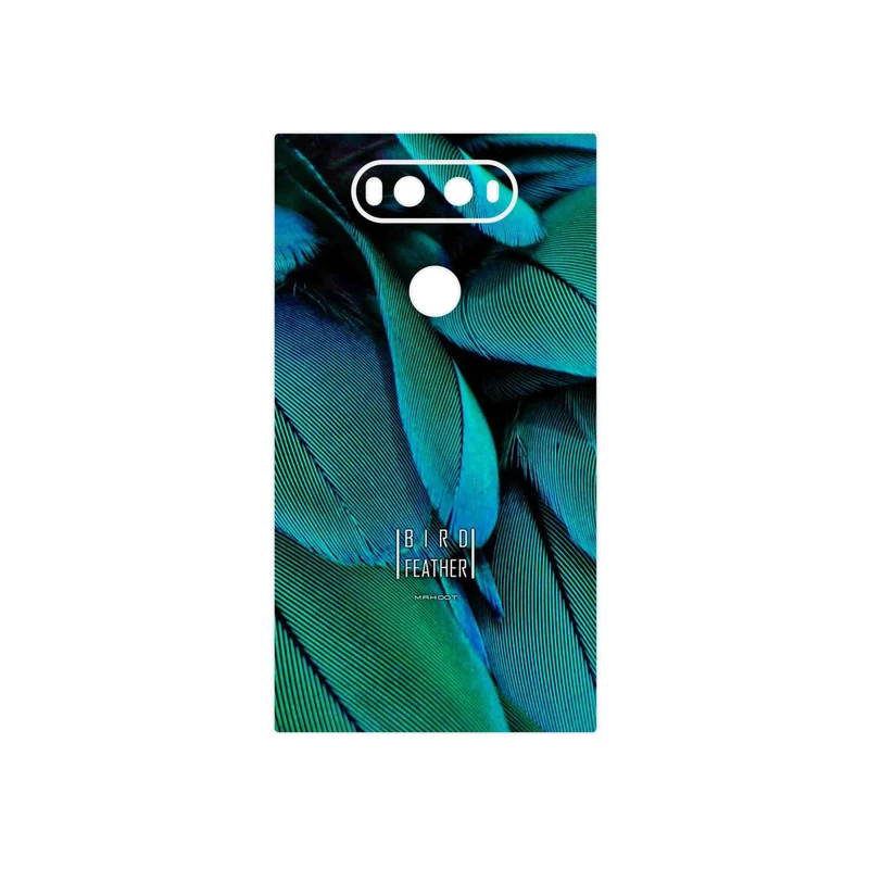 برچسب پوششی ماهوت مدل Green Feather مناسب برای گوشی موبایل ال جی V20