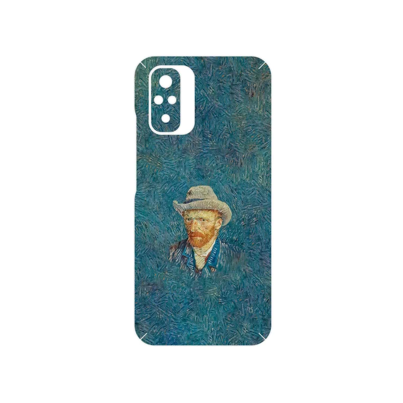 برچسب پوششی ماهوت مدل Self portrait with a gray felt hat مناسب برای گوشی موبایل شیائومی Redmi Note 10