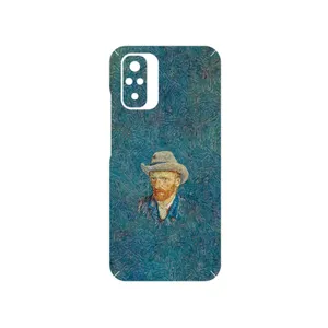 MAHOOT Self portrait with a gray felt hat Cover Sticker for Xiaomi Redmi Note 10