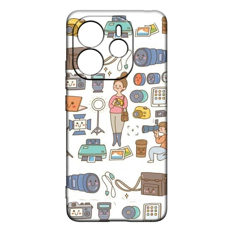 کاور طرح عکاس کد 33 مناسب برای گوشی موبایل شیائومی Redmi Note 14 4G