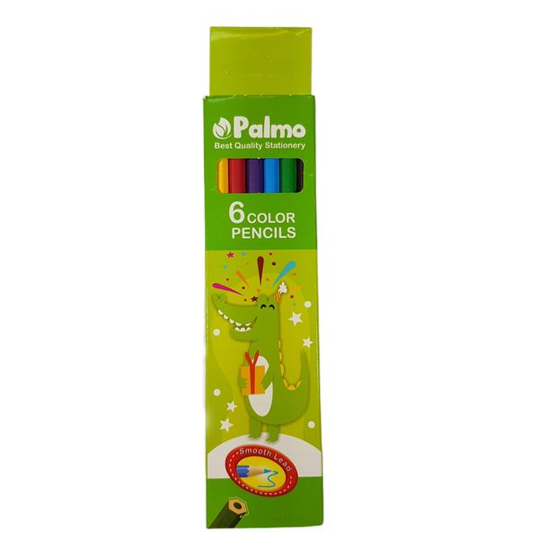 مداد رنگی 6 رنگ پالمو کد 34