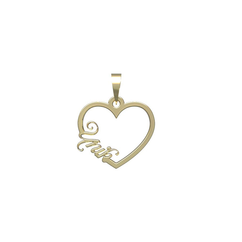 آویز گردنبند طلا 18 عیار زنانه مدوپد مدل اسم اونیک unik کد PB1-10071