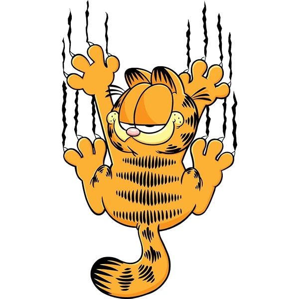  استیکر پارچه و لباس پاد آفرین طرح کارتونی گارفیلد کد 3909