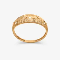 انگشتر طلا کم اجرت 18 عیار زنانه ناریا مدل ایوا کد M21-33 سایز 56