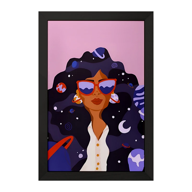 تابلو خندالو مدل دخترانه ی کهکشانی کد F4270