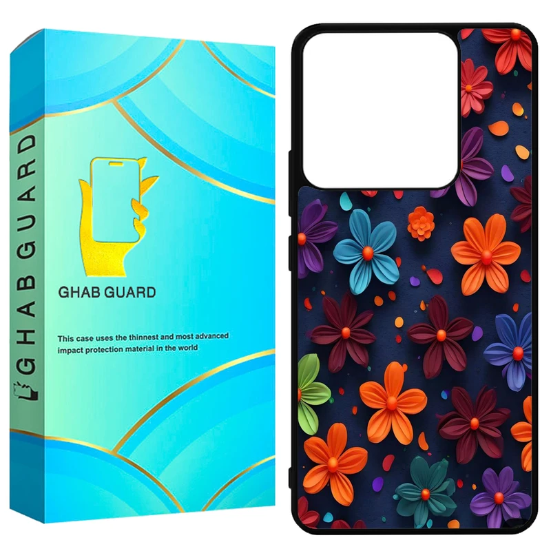 کاور قاب گارد طرح گل گلی مدل GN14 مناسب برای گوشی موبایل شیائومی Redmi Note 14 5G