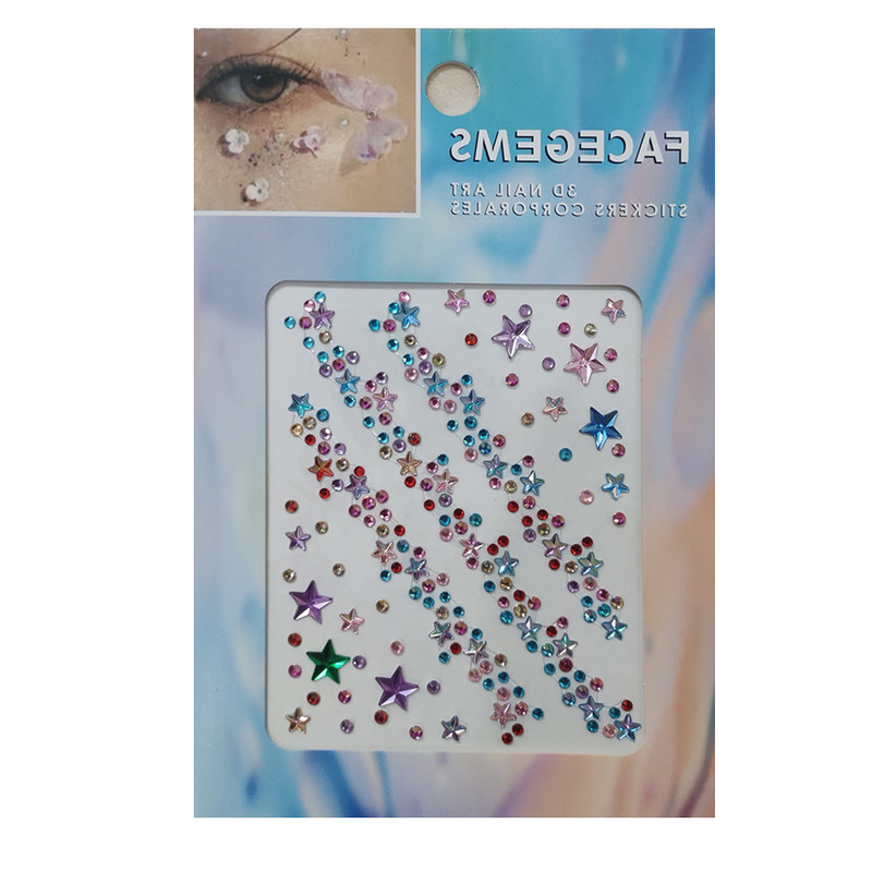 نگین صورت مدل ستاره بسته 200 عددی