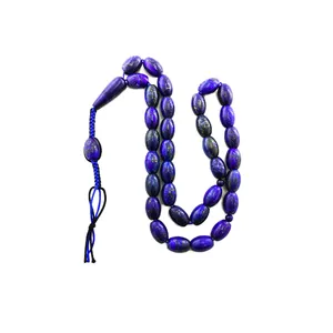 تسبیح مدل سنگی لاجورد کد LAPI35