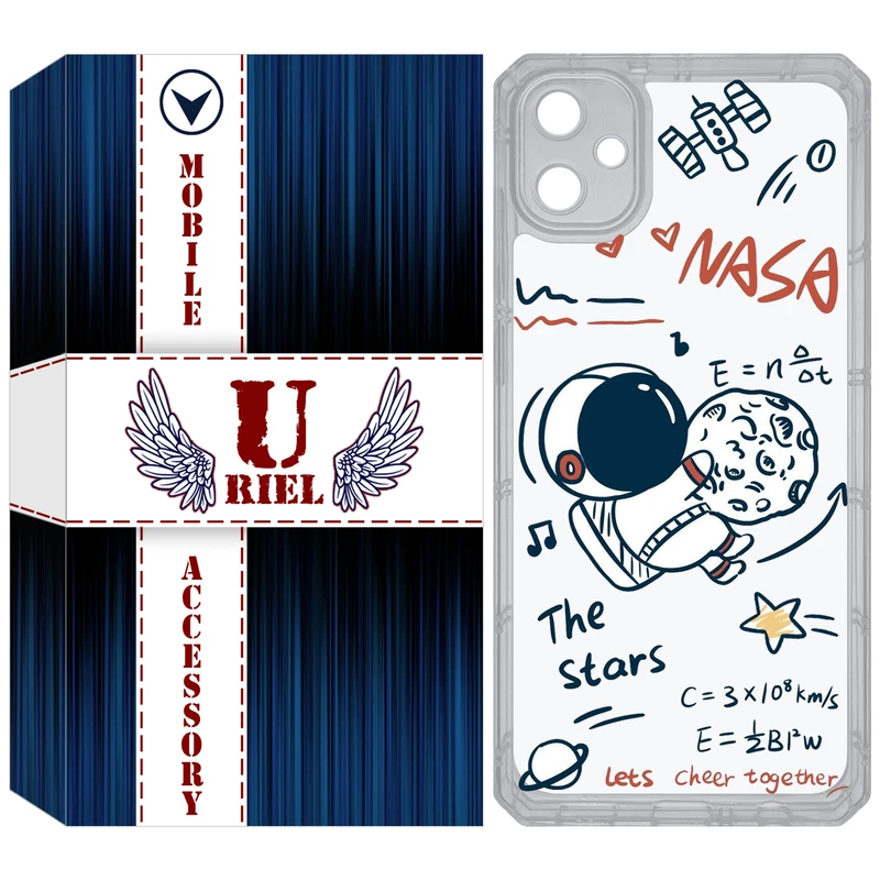کاور یوریل مدل Clear کد 27 طرح ناسا مناسب برای گوشی موبایل سامسونگ Galaxy A05