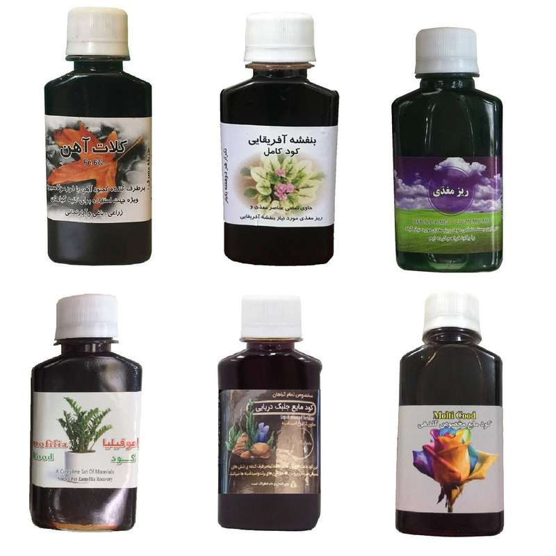 کود مایع کلات آهن و بنفشه آفریقایی و ریز مغذی و زاموفیلیا و جلبک دریایی و گلدهی مدل life drop حجم 120 میلی لیتر کود مایع کلات آهن و بنفشه آفریقایی و ریز مغذی و زاموفیلیا و جلبک دریایی و گلدهی مدل life drop حجم 120 میلی لیتر