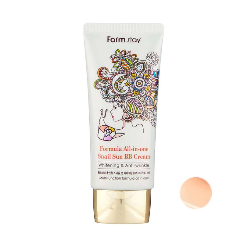 کرم پودر BB فارم استی مدل snail sun شماره 02 وزن 50 گرم کرم پودر BB فارم استی مدل snail sun شماره 02 وزن 50 گرم